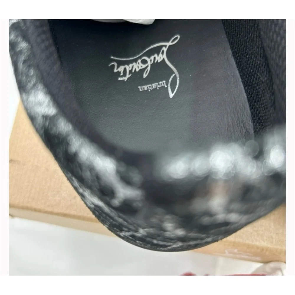 Christian Louboutin, Louis Jr black storm print leather size 45 made Italy - Picture 4 of 9